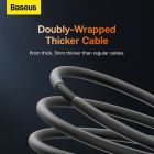 Кабель Baseus CoolPlay Series Fast Charging Cable USB to iP 2.4A 1m Black