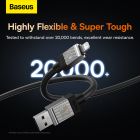 Кабель Baseus CoolPlay Series Fast Charging Cable USB to iP 2.4A 1m Black