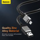 Кабель Baseus CoolPlay Series Fast Charging Cable USB to iP 2.4A 1m Black