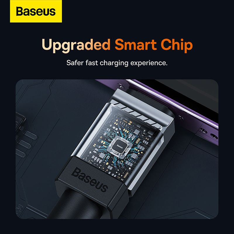 Кабель Baseus CoolPlay Series Fast Charging Cable USB to iP 2.4A 1m Black