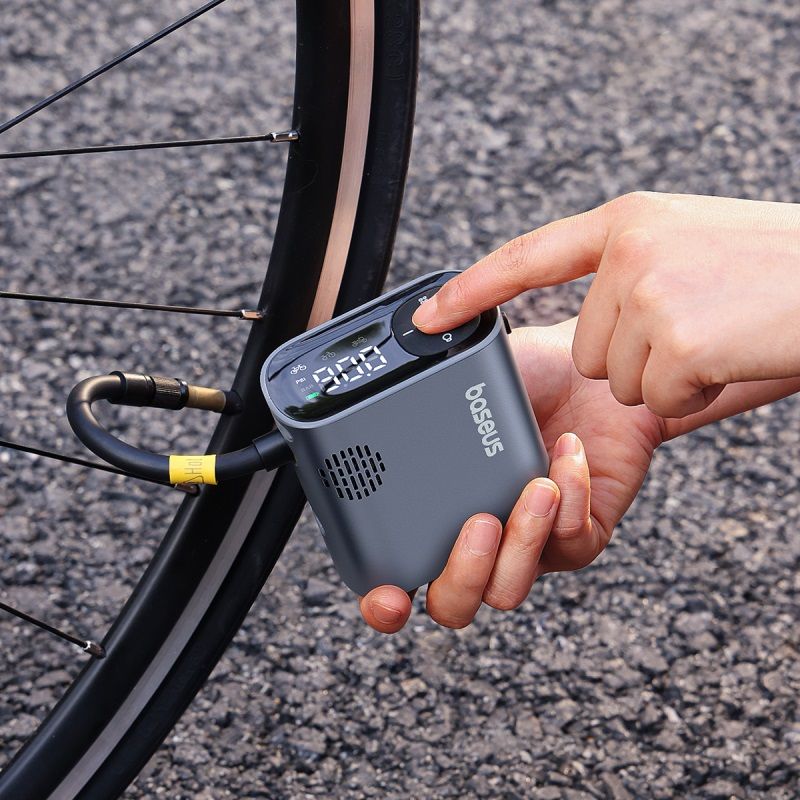 Автомобільний насос Baseus PrimeTrip Series Portable Bike Pump Cosmic Black