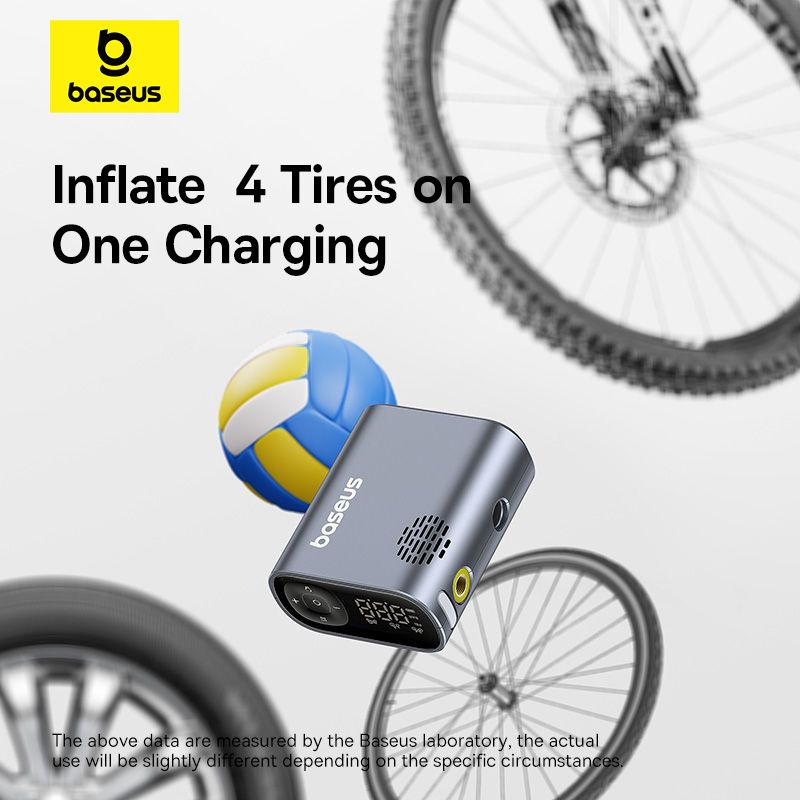 Автомобільний насос Baseus PrimeTrip Series Portable Bike Pump Cosmic Black