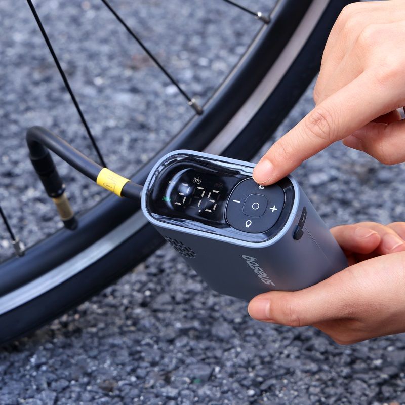 Автомобільний насос Baseus PrimeTrip Series Portable Bike Pump Cosmic Black