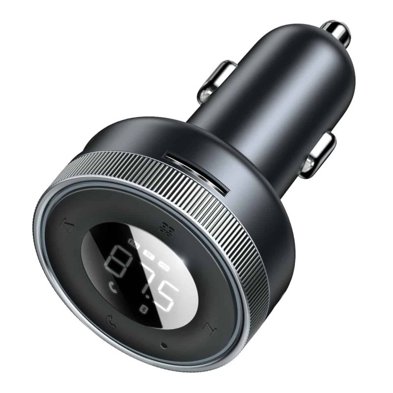 АЗП з FM-модулятором Baseus Enjoy Car Wireless MP3 Charger (Wireless 5.0+5V/3.4A) Black