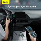 АЗП з FM-модулятором Baseus Enjoy Car Wireless MP3 Charger (Wireless 5.0+5V/3.4A) Black