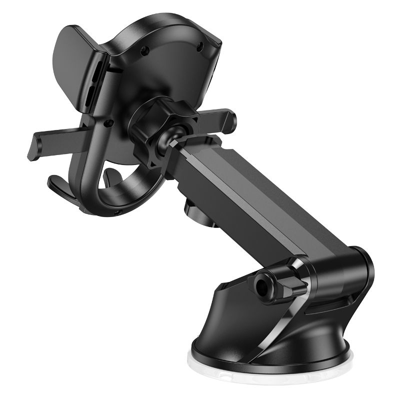 Автотримач для телефона HOCO H5 Integrity one-key car holder(center console) Black