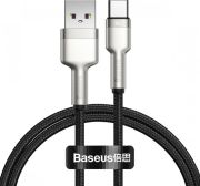 Кабель Baseus Cafule Series Metal Data Cable USB to Type-C 66W 1m Black
