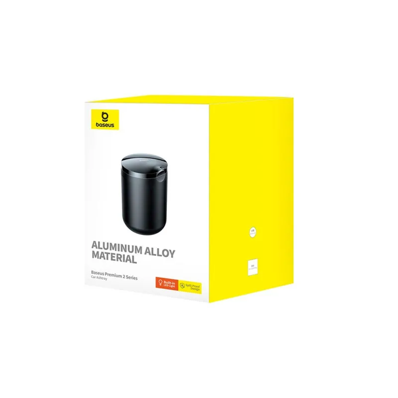 Попільничка Baseus Premium 2 Series Car Ashtray Cluster Black