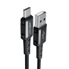 Кабель ACEFAST C1-04 USB to Type-C 3A, 1.2m, nylon aluminum connectors, Black