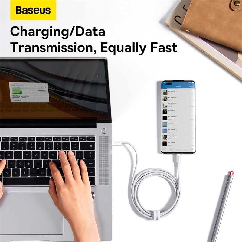 Кабель Baseus Superior Series Fast Charging Data Cable USB to Type-C 100W 1.5m Moon White