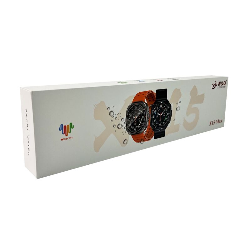 Смарт-годинник W&amp;O X15 Max 38mm. 330 mAh. Amoled+IP67 Orange