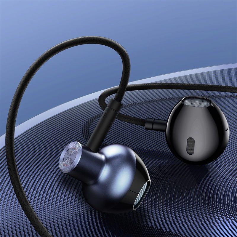 Навушники дротові Baseus Encok H19 (3.5mm) Black