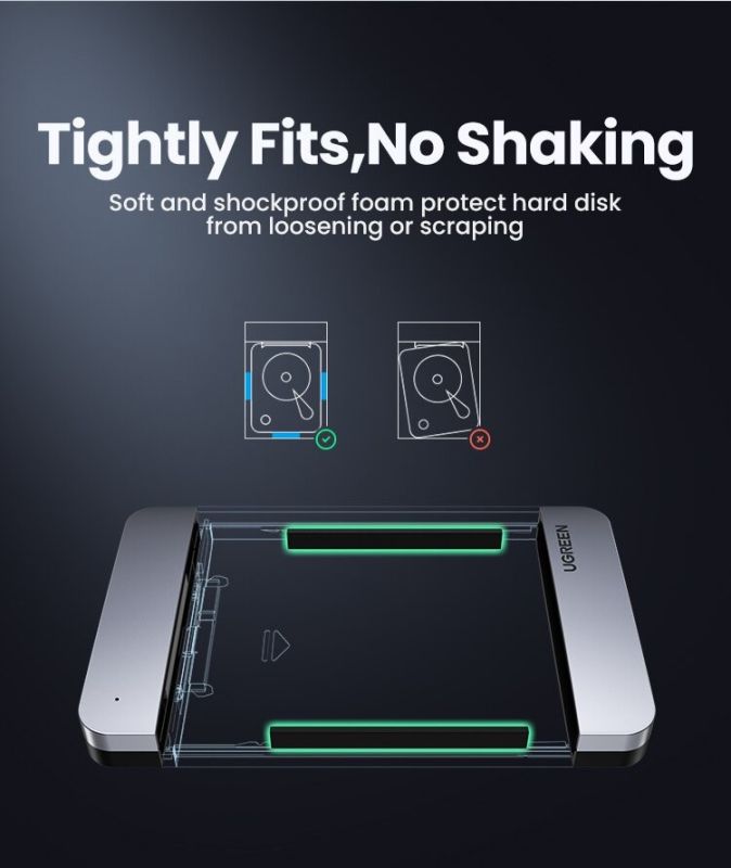 Зовнішня кишеня для накопичувача UGREEN CM300 2.5-Inch SATA External Hard Drive Enclosure(UGR-70499)