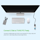 Кабель UGREEN US103 USB 2.0 A Male to A Female Cable 1.5m (Black)(UGR-10315)