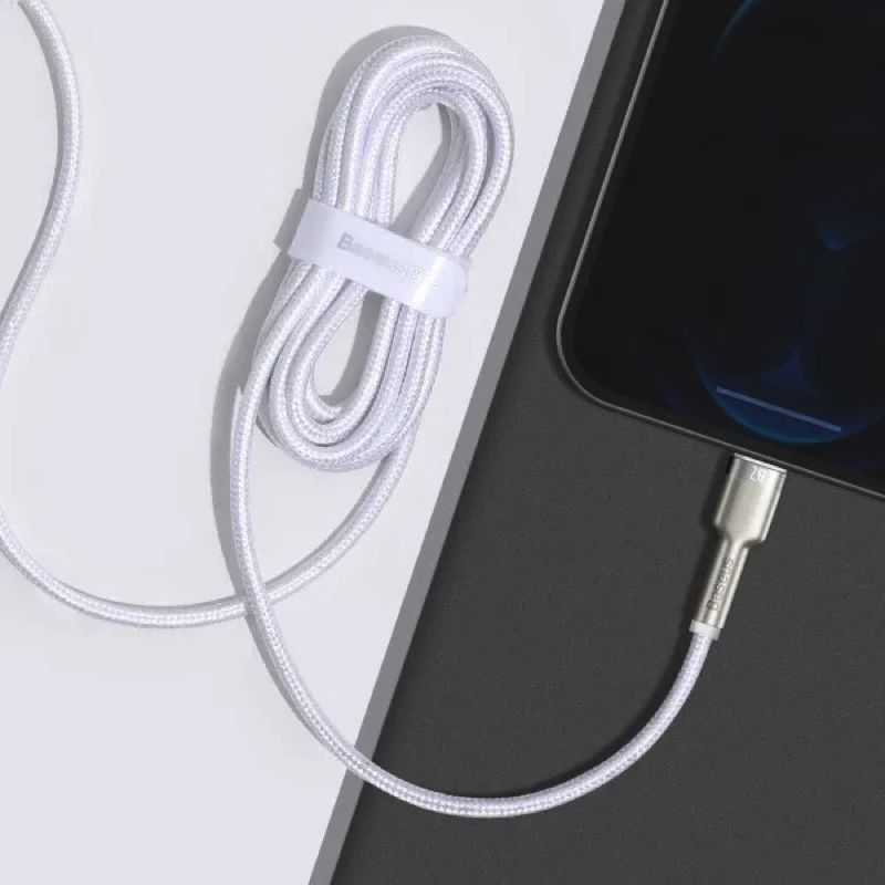 Кабель Baseus Cafule Series Metal Data Cable USB to IP 2.4A 1m White