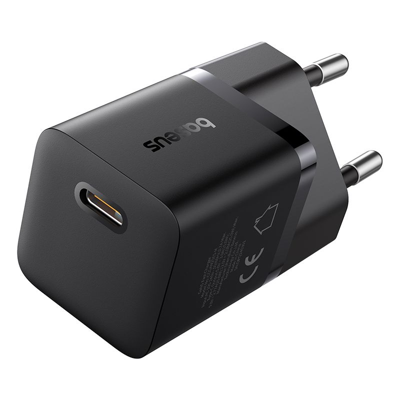 Мережевий зарядний пристрій Baseus GaN5 Fast Charger (mini) 1C 25W EU Cluster Black