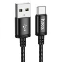 Кабель HOCO X91 Radiance charging data cable for Type-C(L=3M) Black
