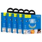 Кабель HOCO X21 Plus USB to Type-C 3A, 1m, silicone, silicone connectors, Black+White