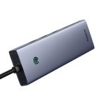 USB-хаб Baseus UltraJoy Series 10-Port HUB Docking Station Space Grey（Type-C to HDMI4K@60Hz*1+VGA*1+USB 3.0*3+PD*1+RJ45*1+SD/TF*1+3.5mm*1）