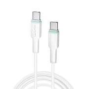 Кабель WUW-X205 Type-C to Type-C 65W 1m white