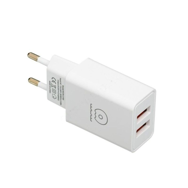 Мережевий зарядний пристрій WUW-C155 2USB 3.1A white