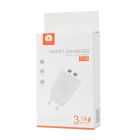Мережевий зарядний пристрій WUW-C155 2USB 3.1A white