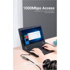Адаптер Vention USB 3.0-A to Gigabit Ethernet Adapter Gray 0.15M Aluminum Alloy Type (CEWHB)