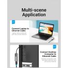 Адаптер Vention USB 3.0-A to Gigabit Ethernet Adapter Gray 0.15M Aluminum Alloy Type (CEWHB)