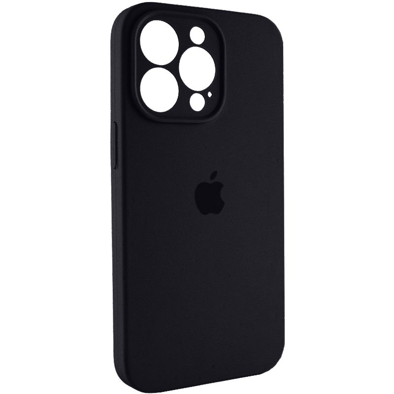 Чохол для смартфона Silicone Full Case AA Camera Protect for Apple iPhone 15 Pro 14,Black