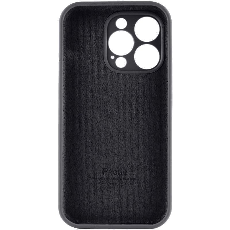 Чохол для смартфона Silicone Full Case AA Camera Protect for Apple iPhone 15 Pro 14,Black