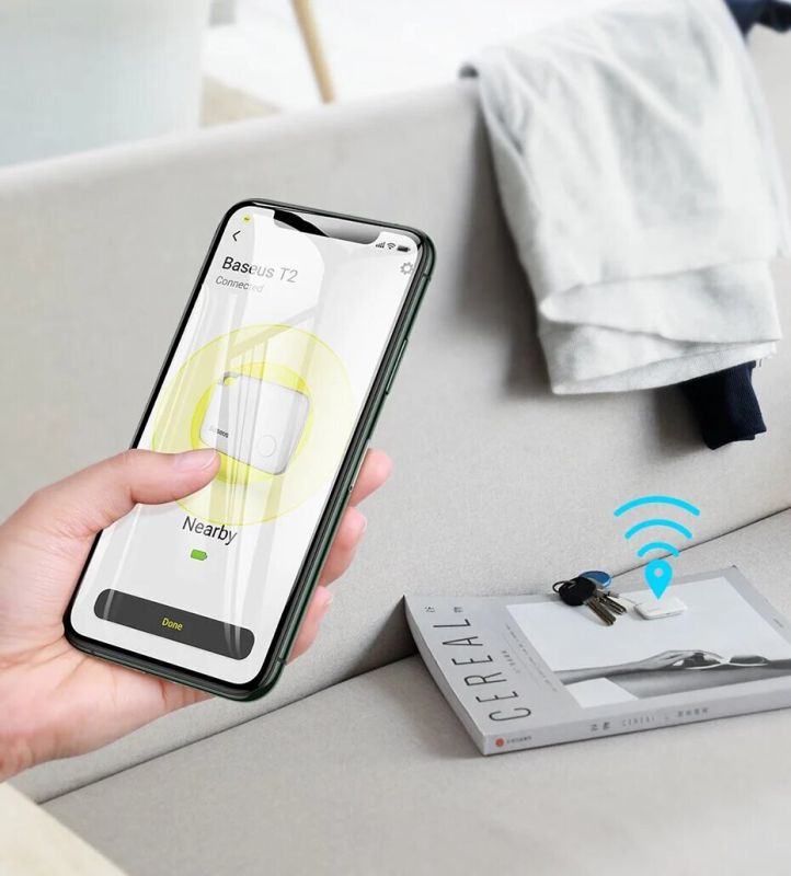 Трекер Baseus Intelligent T2 ropetype anti-loss device White