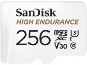 Карта пам'яті microSDXC (UHS-1 U3) SanDisk High Endurance 256Gb class 10 V30 (100Mb/s) (adapterSD)