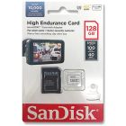 Карта пам'яті microSDXC (UHS-1 U3) SanDisk High Endurance 128Gb class 10 V30 (100Mb/s) (adapterSD)