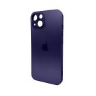 Чохол для смартфона AG Glass Matt Frame Color Logo for Apple iPhone 15 Deep Purple