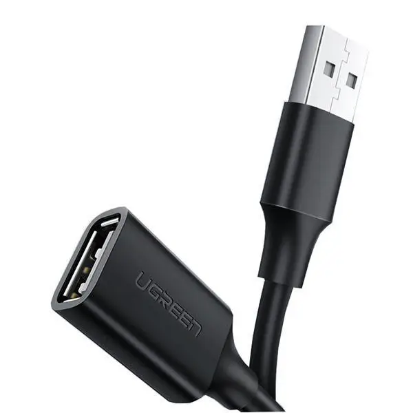 Кабель UGREEN US103 USB 2.0 A Male to A Female Cable 3m (Black)(UGR-10317)
