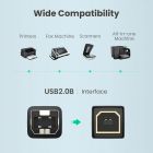 Кабель UGREEN US135 USB 2.0 AM to BM Print Cable 1.5m (Black)(UGR-10350)