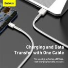Кабель Baseus Cafule Series Metal Data Cable USB to Type-C 66W 1m White