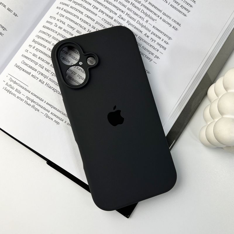 Чохол для смартфона Silicone Full Case AA Camera Protect for Apple iPhone 16 12,Dark Grey