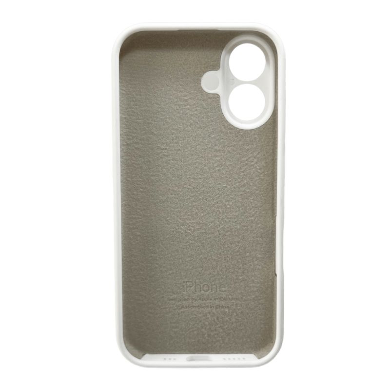 Чохол для смартфона Silicone Full Case AA Camera Protect for Apple iPhone 16 8,White