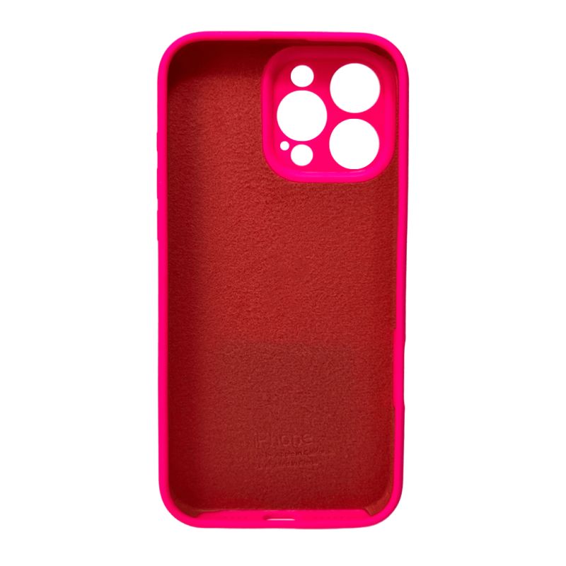 Чохол для смартфона Silicone Full Case AA Camera Protect for Apple iPhone 16 Pro 23,Shiny Pink