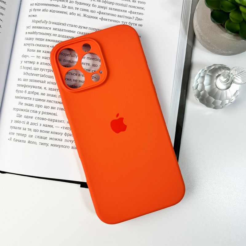 Чохол для смартфона Silicone Full Case AA Camera Protect for Apple iPhone 16 Pro 52,Orange
