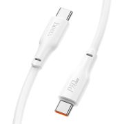 Кабель HOCO X93 Type-C to Type-C 240W, 2m, TPE, TPE connectors, White