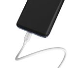 Кабель BOROFONE BX14 USB to Type-C 2.4A, 2m, PVC, TPE connectors, White
