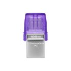 Флеш-накопичувач Kingston USB 3.2 DT microDuo 3C 128GB (Type-A/Type-C) (200Mb/s)