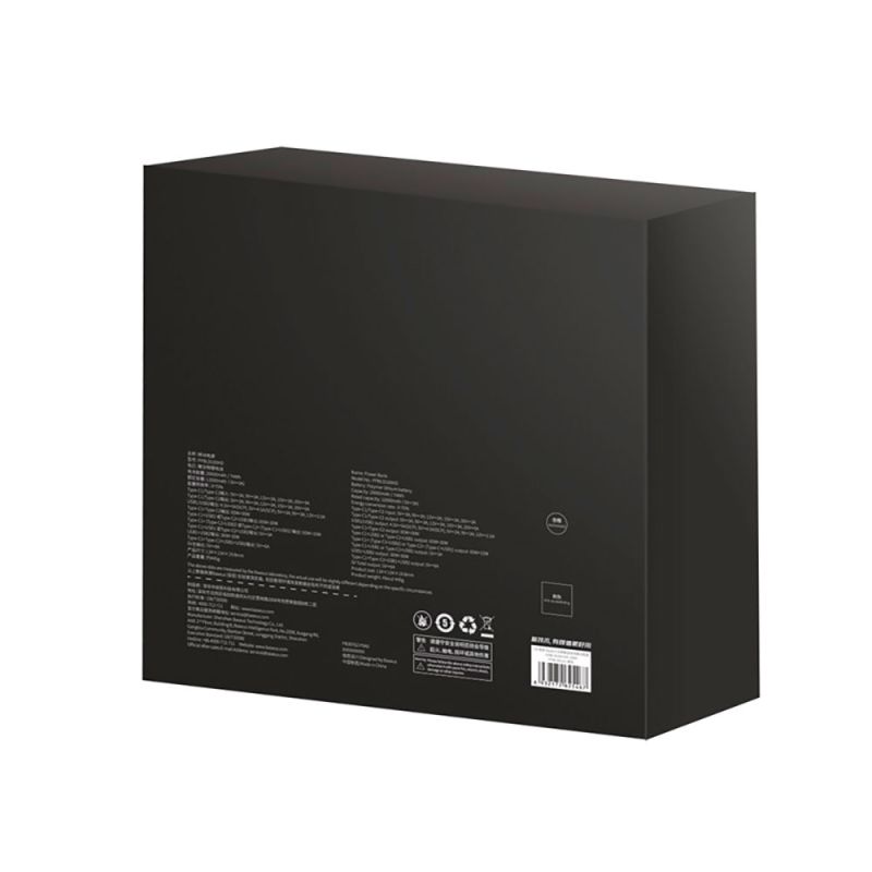 Зовнішній акумулятор Baseus Blade Power Digital Display Fast Charging Power Bank  HD Edition 20000mAh 100W Black