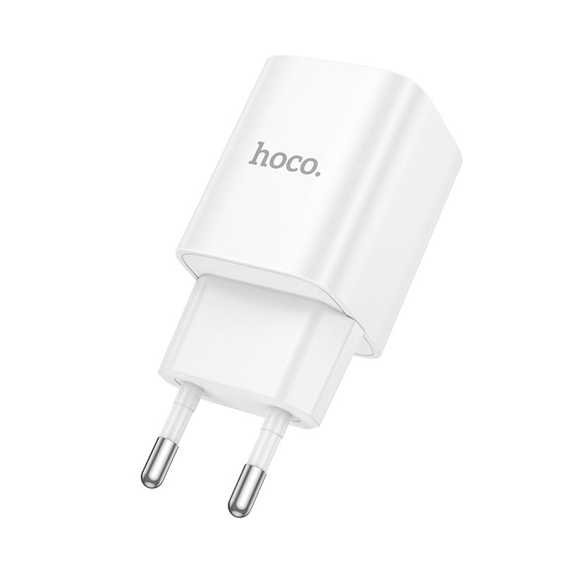 Мережевий зарядний пристрій HOCO C148A Charm single port PD30W charger (EU) White