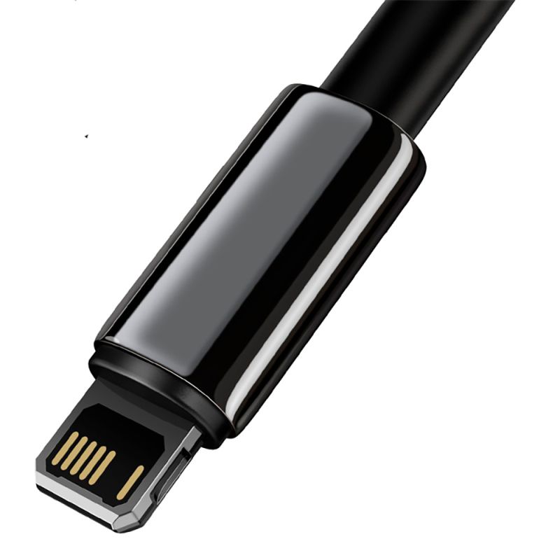 Кабель Baseus Tungsten Gold Fast Charging Data Cable USB to iP 2.4A 1m Black
