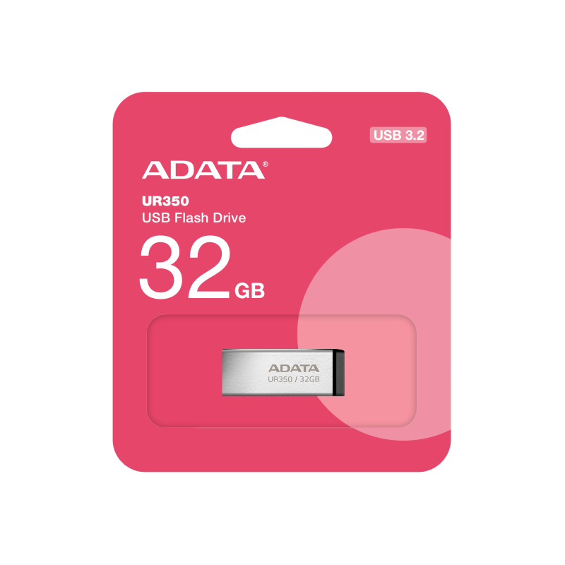 Флеш-накопичувач ADATA USB 3.2 UR 350 32Gb Silver/Black