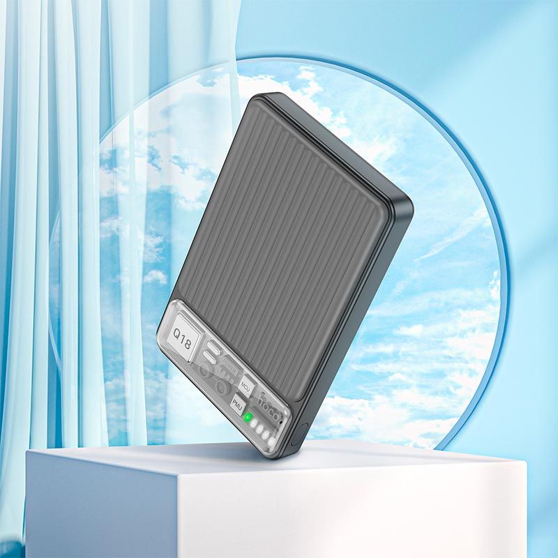 Зовнішній акумулятор HOCO Q18 Tourer 22.5W fully compatible power bank with magnetic fast charging(10000mAh) Black