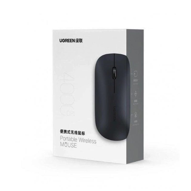 Маніпулятор миша UGREEN MU001 Portable Wireless Mouse  (Black)